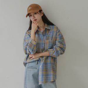 [시크폭스] 호이쥬 오버핏 체크셔츠