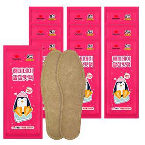 [YD887] 해피데이 깔창핫팩 여성용 (230mm) (2매입) 10개 발핫팩 낚시 캠핑