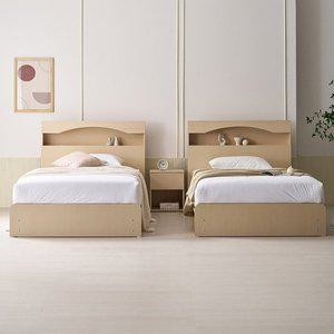 [상일리베가구] 로한 LED 트윈 침대 SS+SS 프레임