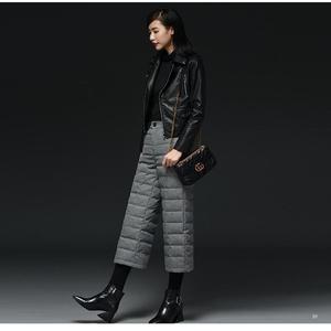 W19786 뒷밴드 8부 누빔 여자 겨울 패딩 솜 바지