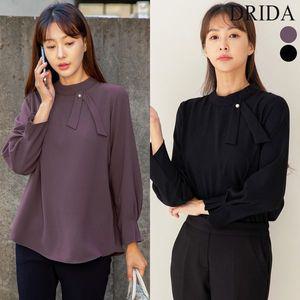 [엄마옷드리다] 여자 가을 겨울 진주 리본 빅사이즈 정장 블라우스 40 50대 미시 중년여성 엄마.._P3318...