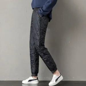 여자패딩바지(발목절개) 골프패딩바지 여성패딩바지