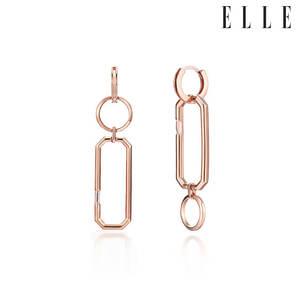 [엘르주얼리] 14K 라운스퀘어 귀걸이 (gold pin) ELGPEE317