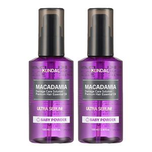 쿤달 울트라 세럼 헤어 에센스 베이비파우더향, 100ml, 2개