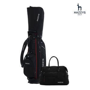 2025년 헤지스골프 8인치 남여공용 골프백세트 캐디백 보스턴백 블랙 HZCB HZBB-008M
