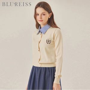 [블루레이스] 셔츠카라배색오픈니트_B4S1KT2011