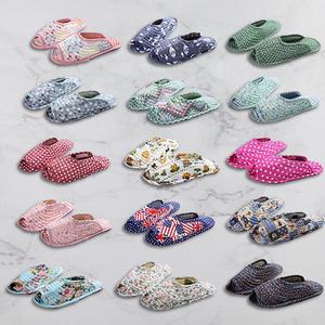 미끄럼방지 면 실내화 거실 천 퀼트 실내 슬리퍼 단체 대량 선물