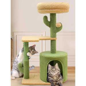 MOA 고양이아파트 원목 놀이터 캣폴 캣워커 빌라