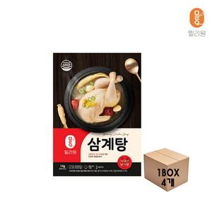 중복 국물 무료배송 밀리원 삼계탕1kg X 4개 초복