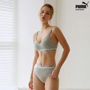 [푸마] 모달 컴포트 브라팬티 2종세트 멜란지그레이