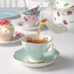 [갤러리아] 뉴황실장미 커피잔 1인조 (폴카로즈)