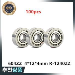 R-1240ZZ 깊은 홈 볼 베어링 604 미니어처 4x12x4mm 100 개