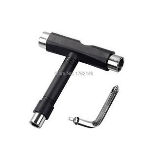 렌치 너트 조정 T 도구 스케이트보드 롱보드 포켓 사이즈 올인원 블랙, 세트당 10 개