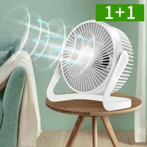 [1개+1개] 탁상용선풍기 스탠드형 USB BLDC모터 상하각도조절 저소음 선풍기