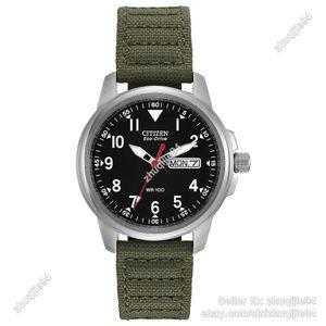 시티즌 Citizen [세금포함] [정품] Eco-Drive Men 시계 - BM8180-03E Garrison Field 올리브 그린 방수 명