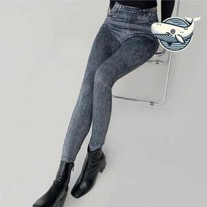 [오노마] ONM 슬림핏 페이크청바지 스판 레깅스 캐주얼 데일리