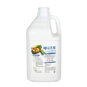 이샵 국산 쎄니크로 4L 과일 야채 세척제 알뜰한 살균소독 야채소독