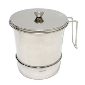 스텐음식물통 2L 손잡이 음식물 쓰레기통 음쓰통 잔반통