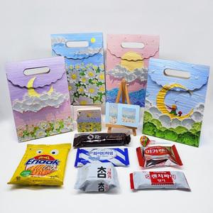 4달라마켓 간식세트 종합과자세트 아동간식 과자선물 학생간식 책갈피 메모장 유화대형 1138201