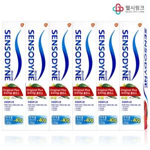 센소다인 오리지널 플러스 약국용 대용량 160gx6개유칼립투스향 시린이치약
