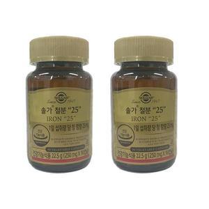 [솔가] 철분25 250mg x 90캡슐 2개 -SDL-