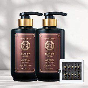 댕기머리 프리미엄 생모력 샴푸 500ml 2개+샘플파우치 10개 증정