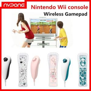 1쌍 Nunchuck 컨트롤러 2 in 모션 플러스 리모컨 Wii Nintendo 게임 제어 패드