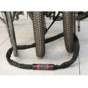 도난방지 자전거 체인자물쇠 번호키 5자리 오토바이-WEDCDC0