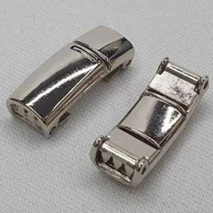 원터치 매듭없는 운동화 신발끈 자석클립 실버-WFHK2L2