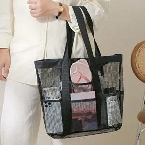 물놀이 방수 메쉬 포켓 가방 대 1P 비치백 숄더백-WF3620F