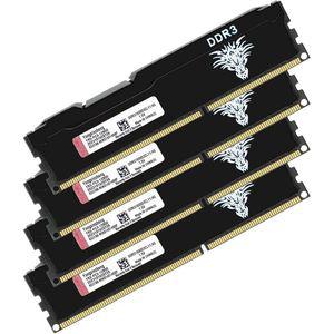 Yongxinsheng 용신성 DDR3 16GB 키트 (4GBx4) 데스크상의 RAM 1600MHz PC3-12800 UDIMM Non-ECC 언버퍼 1.5