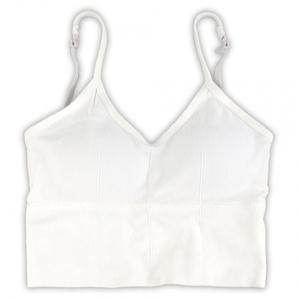 브라탑 캡 내장 이너 나시 흰색