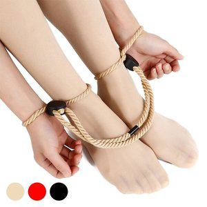 이플 면 끈 손목 발목 수갑 성인 바디 구속용품 (WFHWLTU)