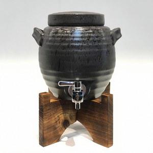 술항아리 사케 디스펜서 전통 사케디스펜서 홈파티 수도꼭지 도구리 단지 도자기 12L
