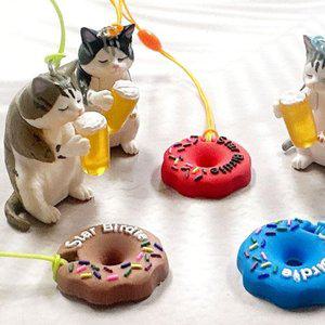 [턴트]한잔하자냥 도넛링 골프티걸이 2개 골프티꽂이_