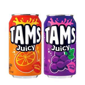 롯데 탐스 쥬시 355ml 오렌지 12캔 +포도 12캔 탄산 음료수