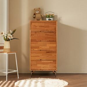 해루미 거실 침실 드레스룸 서랍장 참죽 원목 5단 수납장 600