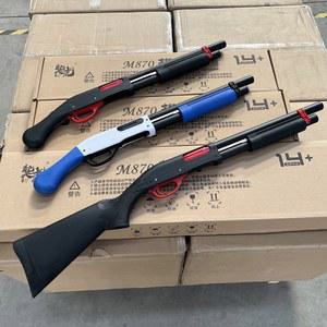 M870 레밍턴 탄피배출 올블랙 산탄총 AKA 에어코킹건 블랙 너프건