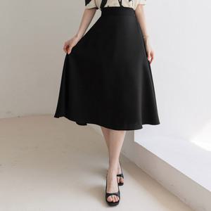 [시크라인] (~XL까지) 아제드 뒷밴딩 플레어 스커트 여름 A라인 하객룩 오피스룩 데이트 모임 미시 빅사이즈