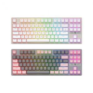 COX CK480 교체축 게이밍 기계식 그레이&핑크 (적축)