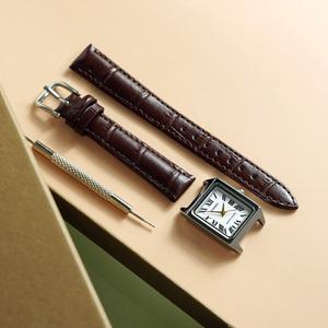 (블랙/브라운) 카시오 14mm 가죽 스트랩 LTP-V007L LTP-V007D 시계줄