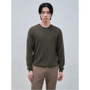 [빈폴멘] [Essential] 울 캐시미어 혼방 라운드 니트 - 브라운 (BC4851E01D)