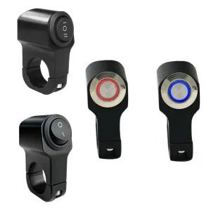 오토바이 방수 스위치 핸들바 푸쉬 온오프 스쿠터 LED스위치 푸쉬락 안개등 라이트 크락션 킥보드 바이크