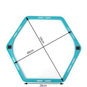 육각 스텝 레더 연습 풋살 축구 트레이닝 훈련 링 민첩 운동