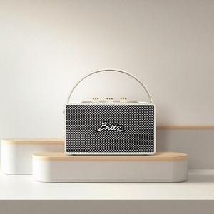 브리츠-엔틱-레트로 미니오디오 -블루투스-스피커 USB FM라디오 TF AUX 장시간재생 인테리어소품-O7