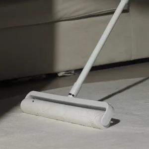 크린롤 36cm 대형 돌돌이 테이프클리너 롱핸들+리필 60매x4개 세트 롤크리너 대형 클린컷 밀대