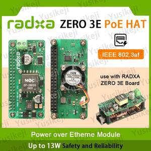 Radxa Zero 3E PoE HAT 이더넷 전원 공급 장치 모듈 IEEE 802.3af POE 표준 최대 13W