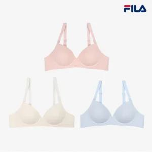 [휠라언더웨어] 아웃핏 파스텔 노와이어브라 3종 택 (FI4BAG1448F_3SKU)