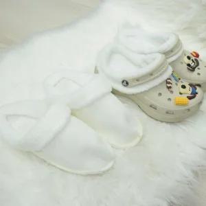 겨울용 털탈부착 퍼안감 털안감 크록스 호환 내피 겨울슬리퍼 털슬리퍼 겨울신발 크록스내피