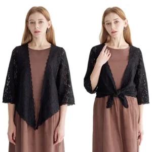 [마담코코] 블랙 레이스 볼레로